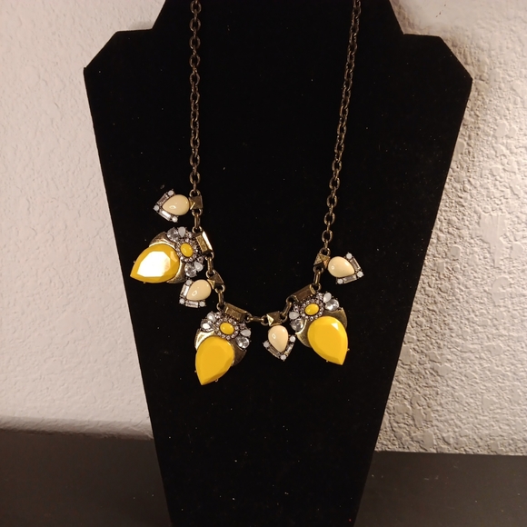 GORGEOUS Jade & Jasper Crystal/Bead 9" Drop Costume Necklace. - Picture 5 of 5